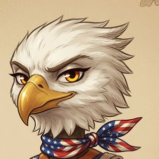 Glory the bald eagle